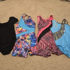 Colorful Gymnastics Leotards Set